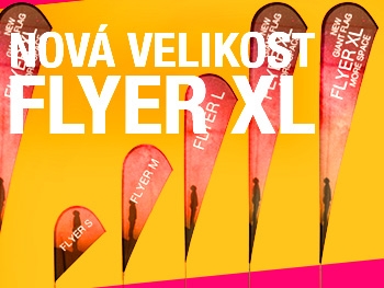 Nová a zároveň největší vlajka FLYER XL